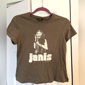 Janis Joplin Y2k Rock Baby Tee graphic tee small